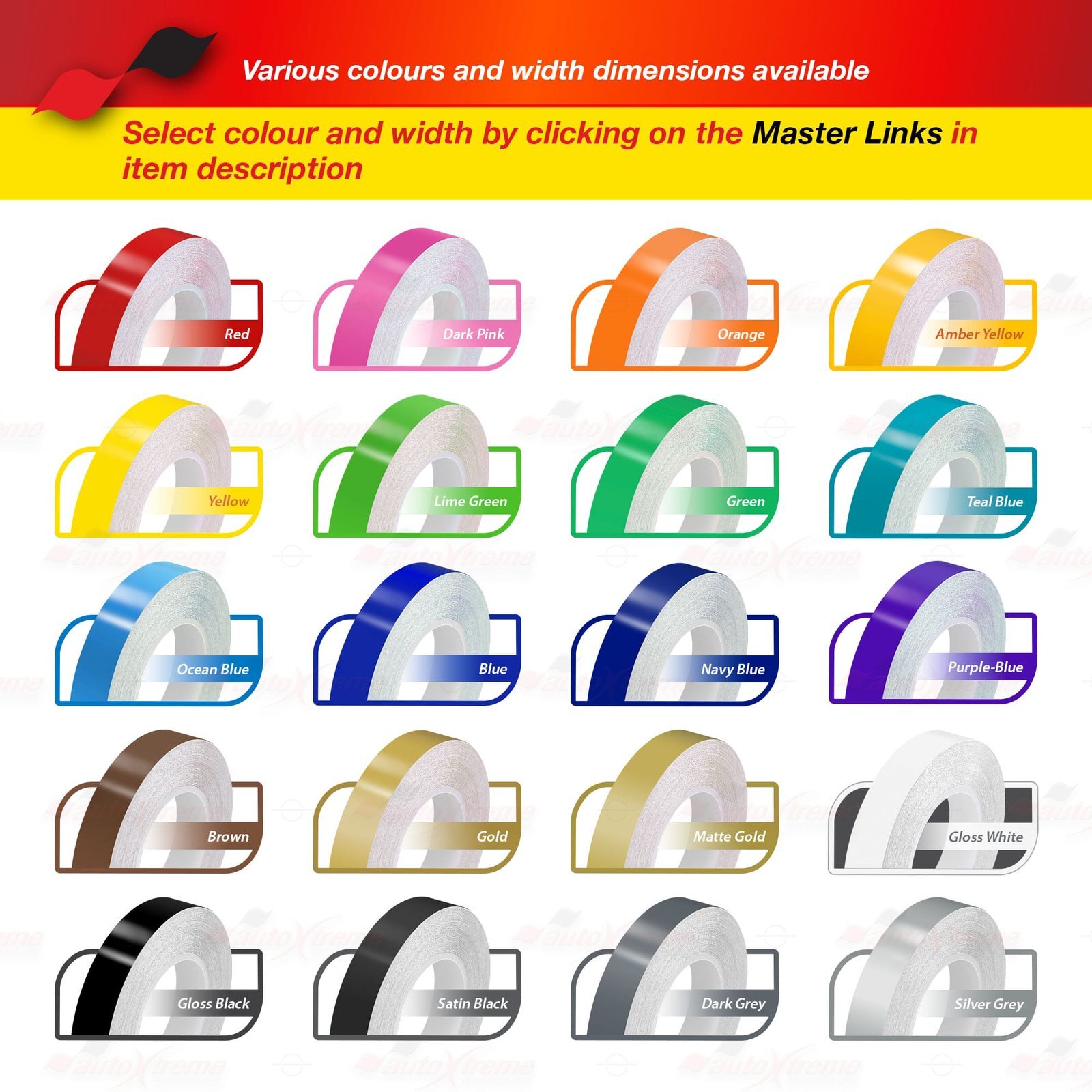 4″ 102mm PinStriping Pin Stripe Tape Body Styling Decal Vinyl Sticker MATTE GOLD