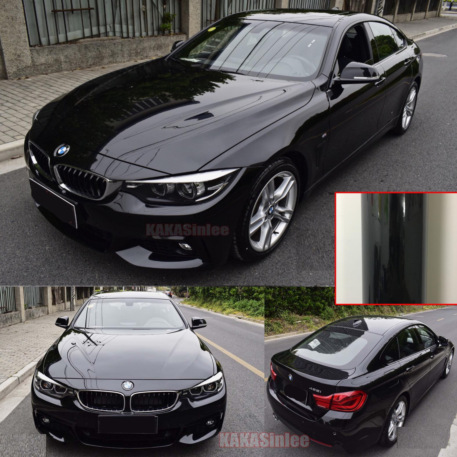 High Gloss Crystal Solid Black Whole Car SUV Vinyl Wrap Hood Sticker Flexible US