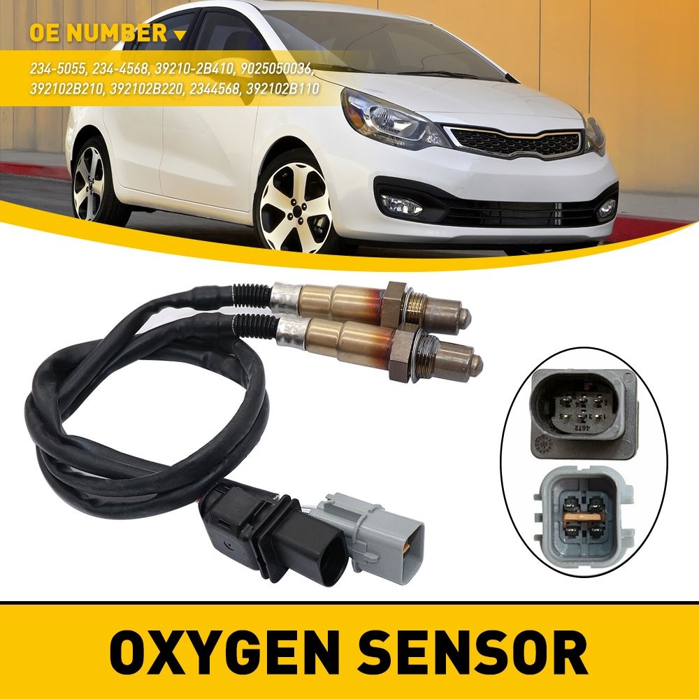 2/4Pcs Oxygen Sensor Up Downstream Fits for Kia 2012-2014 Rio 2012-2015 Soul 1.6