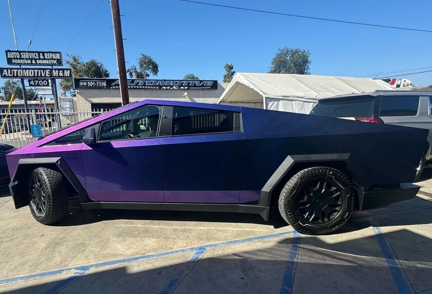 Cybertruck DIY PreCut Paint Protection Film Wrap Color Change(Aurora Chameleon)