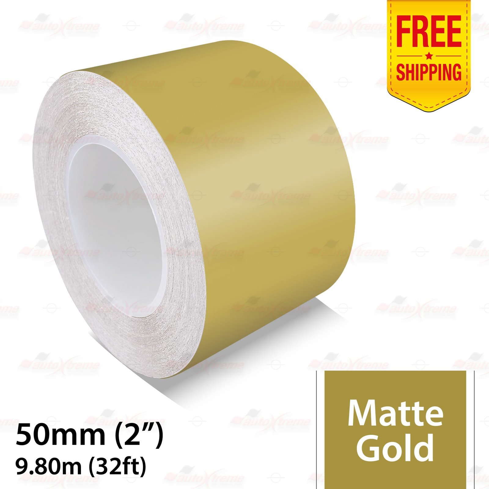 2″ 50mm PinStriping Pin Stripe Tape Body Styling Decal Vinyl Sticker MATTE GOLD