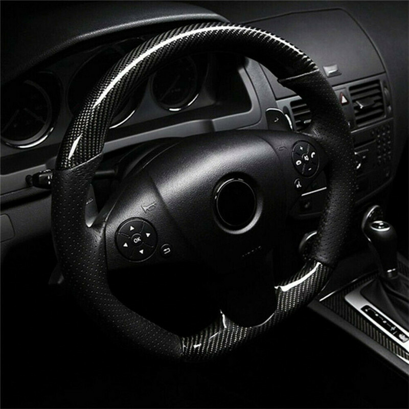 Black Carbon Fiber 12×60 inches 5Years Car Wrap Vinyl Roll with Air Release