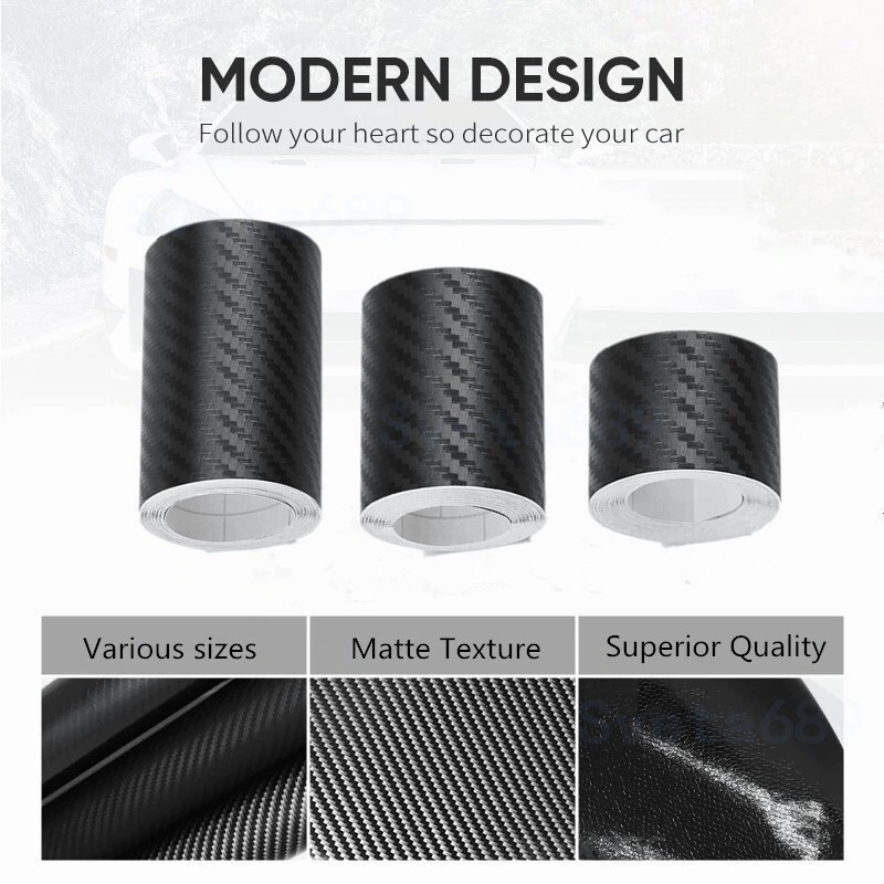 2D 3D 4D 5D Carbon Fiber Vinyl Wrap Sticker CAR Beauty Tape Glossy Texture