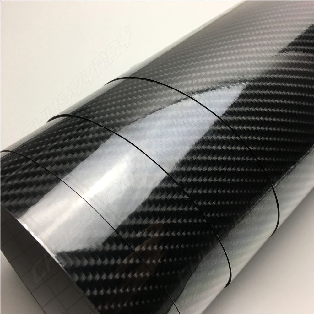 Set of 1: 5D Carbon Fiber Texture Vinyl Film for Auto Interior Trim & Parts Wrap