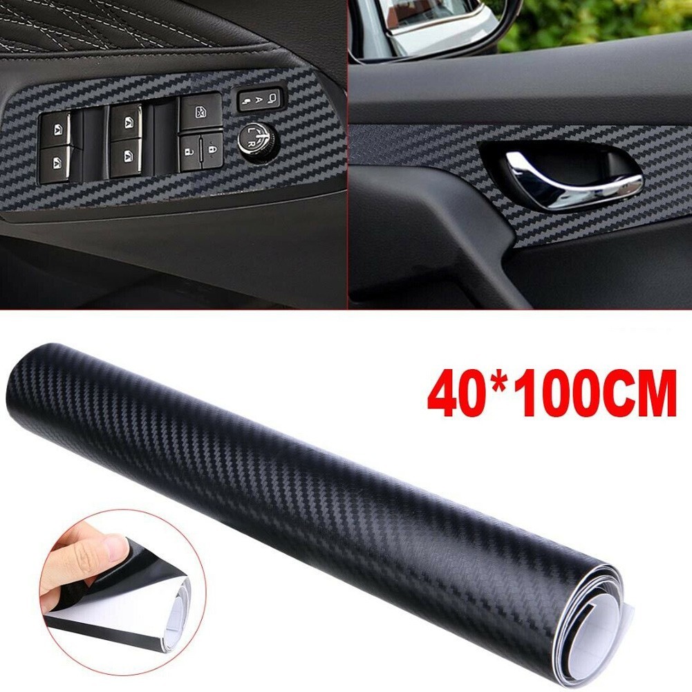 3D Car Interior Carbon Fiber Vinyl Wrap Sticker /Dashboard Trim Panel Roll Decal