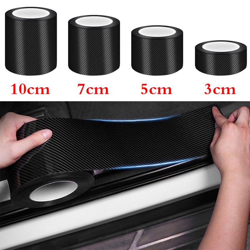 Film Carbon Fiber Texture Adhesive Tape Vinyl DIY For Car Windows Helmet Wall 3D