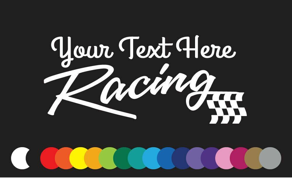 Custom Racing sticker make your own vinyl decal personalized customized graphic