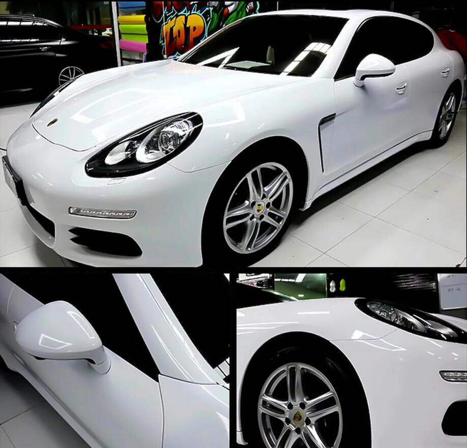65FT x 5FT Premium Ultra Gloss Glossy Vinyl Car Wrap Sticker Decal Film White