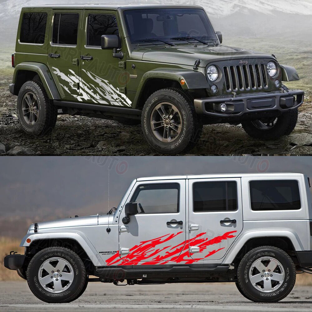 2X 90in MUD SPLASH Large Truck vinyl side graphics decals. Any Vehicle
