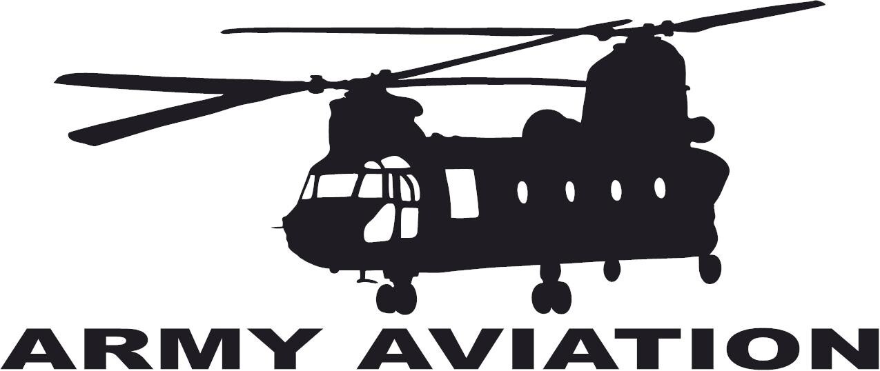 CH-47 ARMY AVIATION 3 Mil Vinyl Sticker for Car or Truck Window