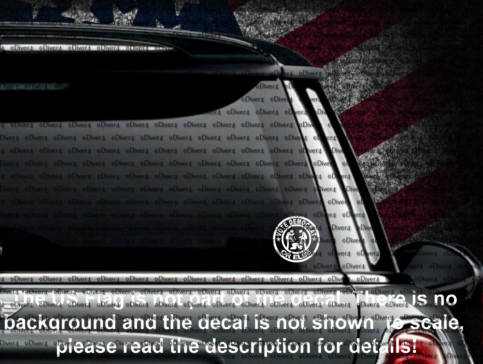 Vote Democrat or Else Decal Sticker US Seller Democrats Intimidation