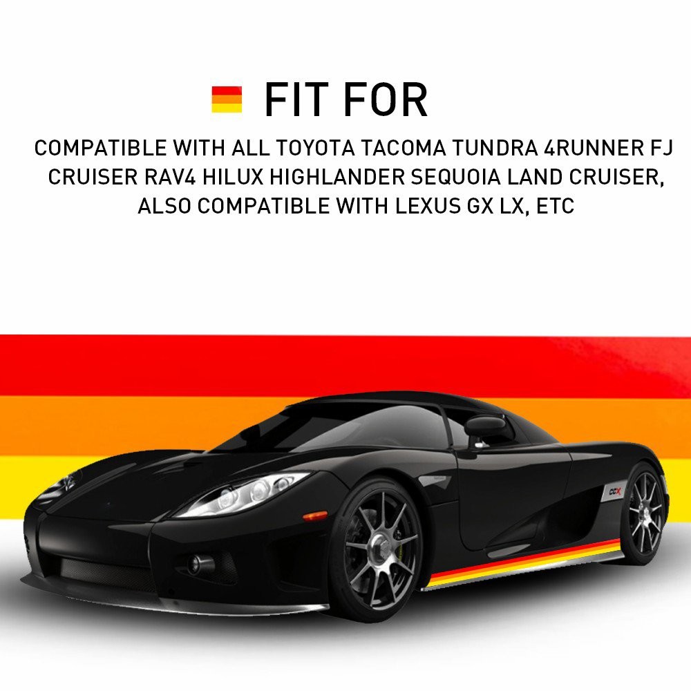Left & Right Side Door Stripes Fender Skirt Decal Sticker For Tacoma Tundra