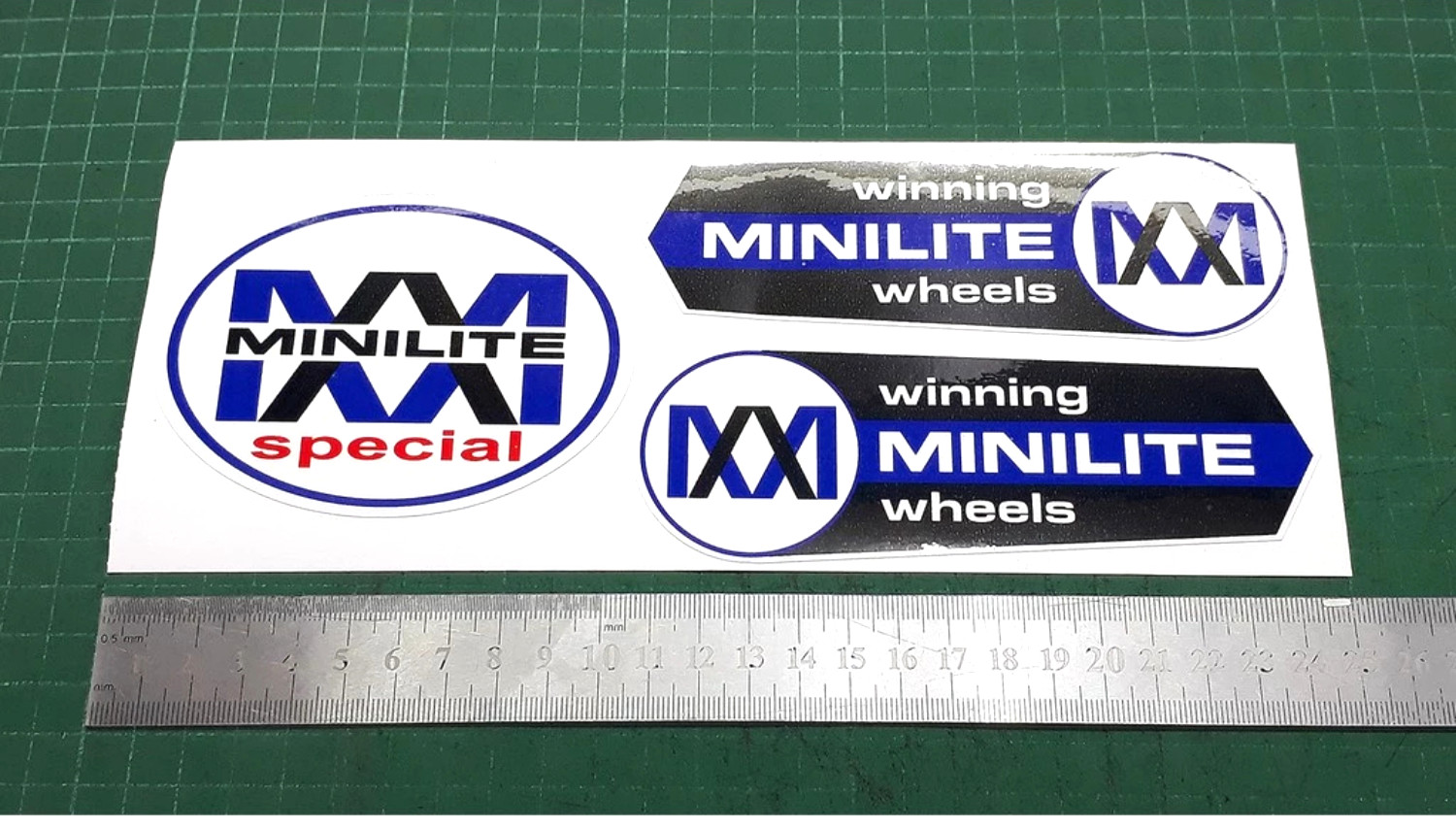 JDM Retro Classic Kei Wheel Crest Heritage Decals Vinyl Sticker Graphic SNRD041