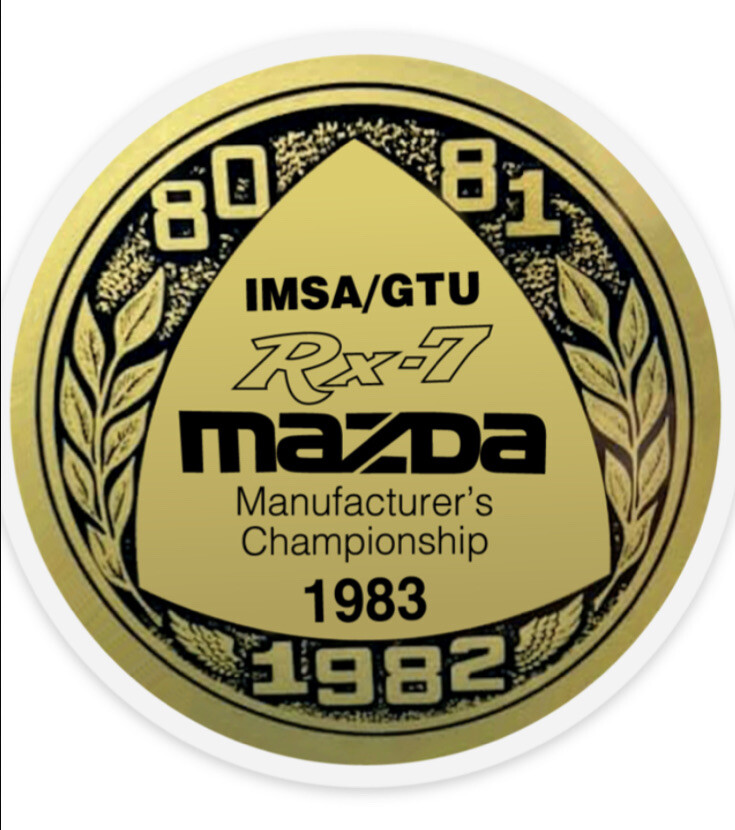 1983 Mazda Rx-7 racing sticker. Sticks To The Inside Of Glass. 3.5”x 3.5” $14.99