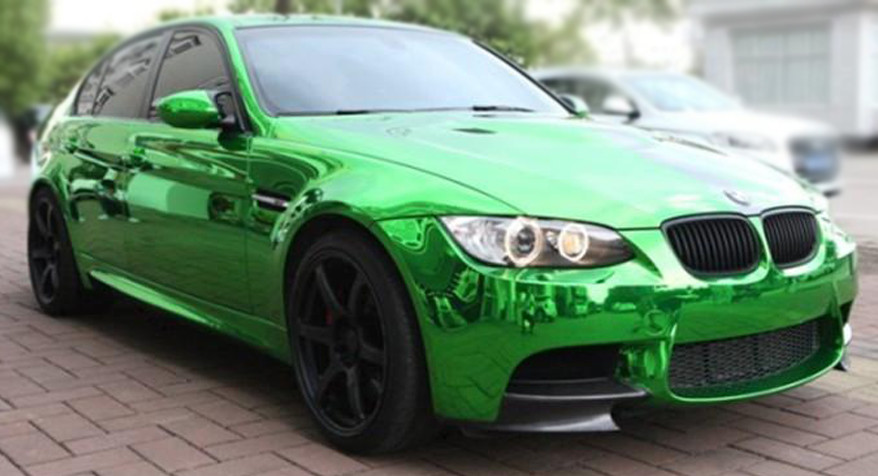 24″ x 60″ Green Chrome Mirror Vinyl Film Wrap Sticker Stretchable 2ft x 5ft