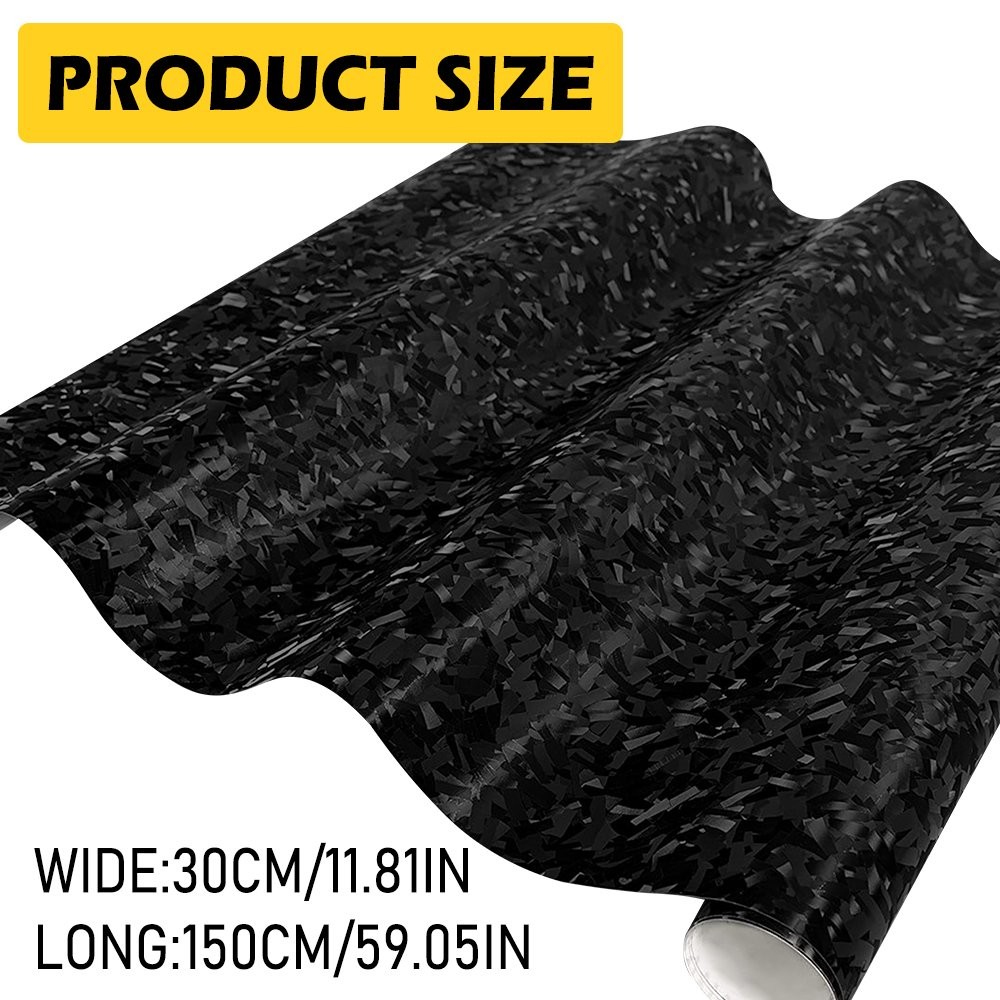 24K ChoppedForged Carbon Fiber 1.5Mx30cm Vinyl Car Wrap Film Sticker Decal Sheet