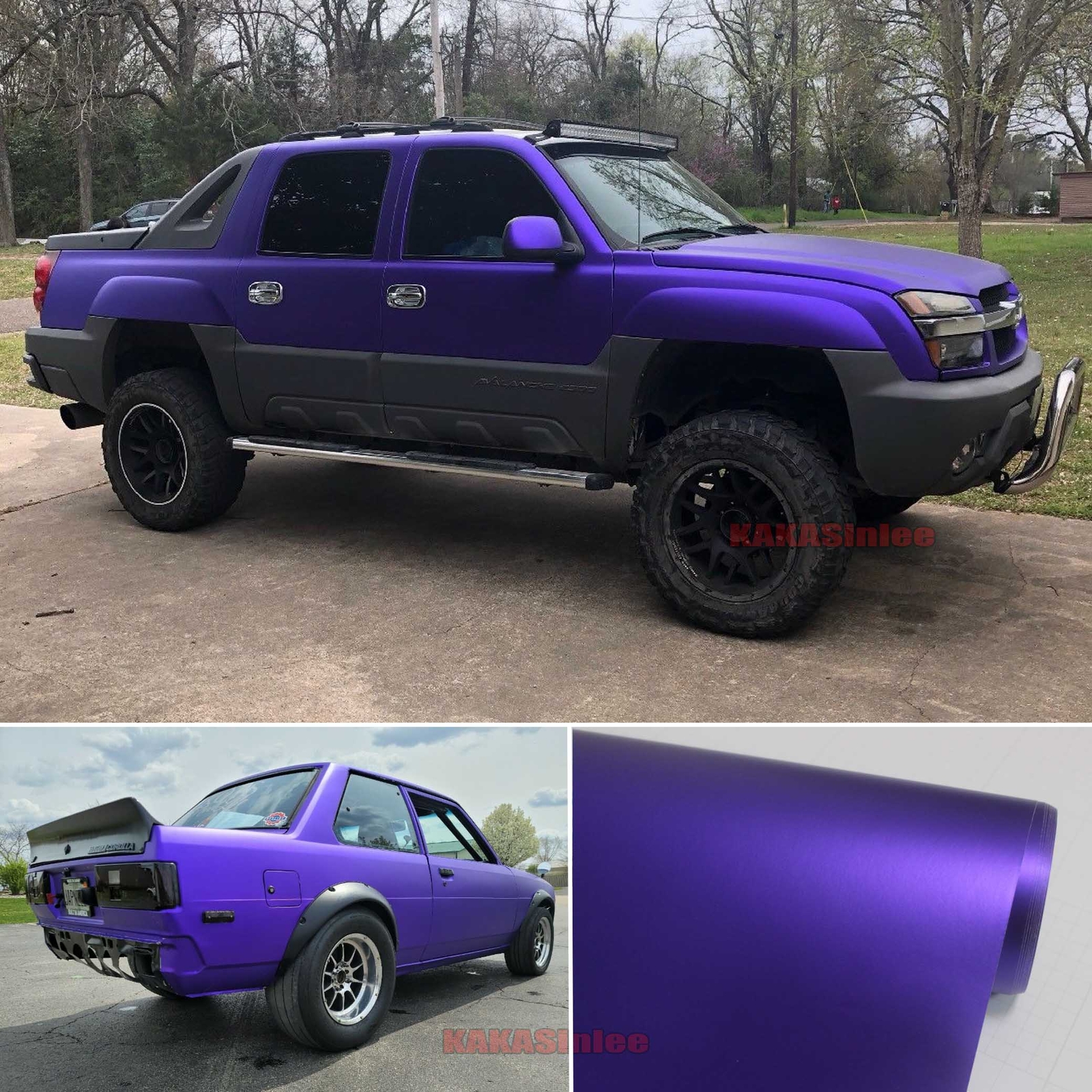 Whole Car SUV Wrap 65FT x 5FT PUR Metal Matte Satin Chrome Vinyl PVC Sticker US