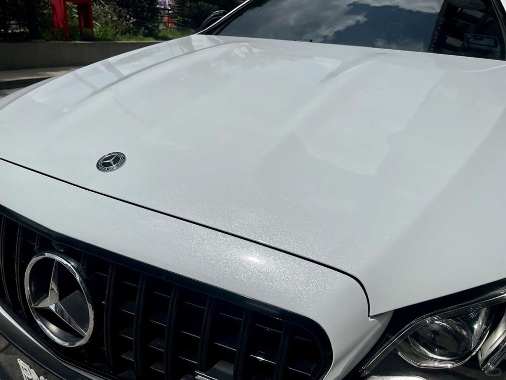24″x60″ Diamond White Gloss Metallic Glitter Vinyl Film Wrap Sticker 2ft x 5ft