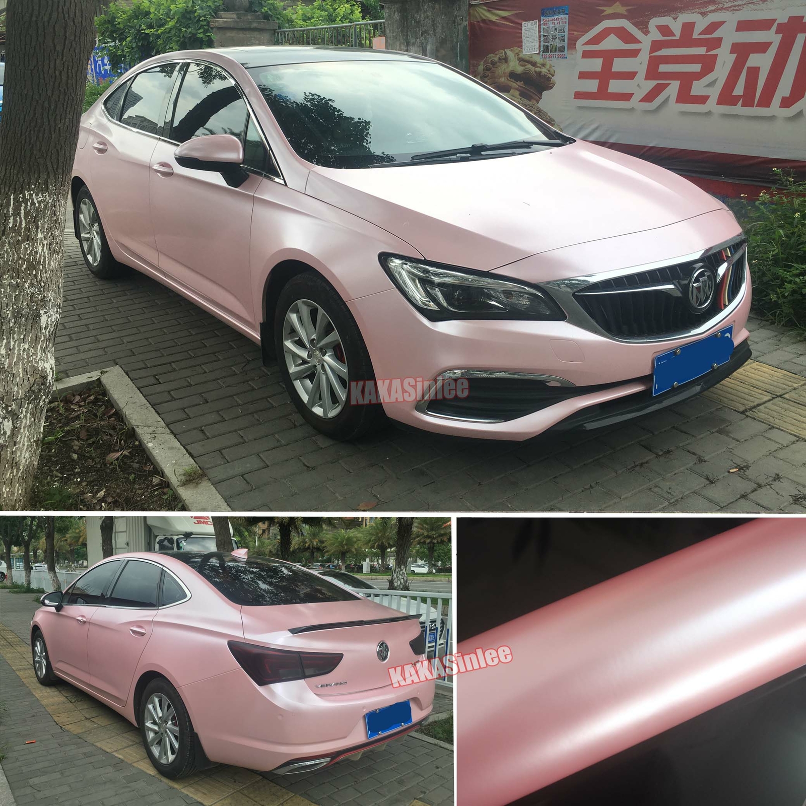 Stretch Pearl Metal Sparkle Satin Chrome Vinyl Wrap Car Truck Sticker Sakura US