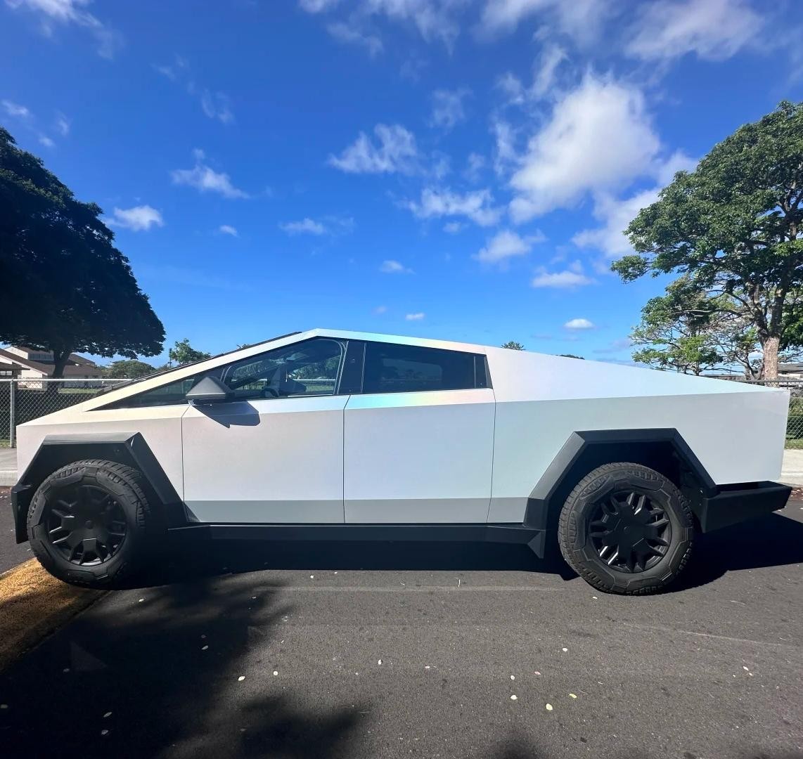 Cybertruck DIY PreCut Paint Protection Film Vinyl Wrap Color Change(Laser White)