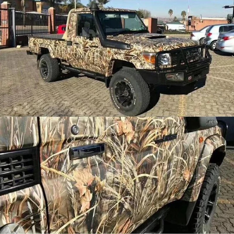 Shadow Grass Camouflage Vinyl Wrap Film Roll Self Adhesive Decal Sticker