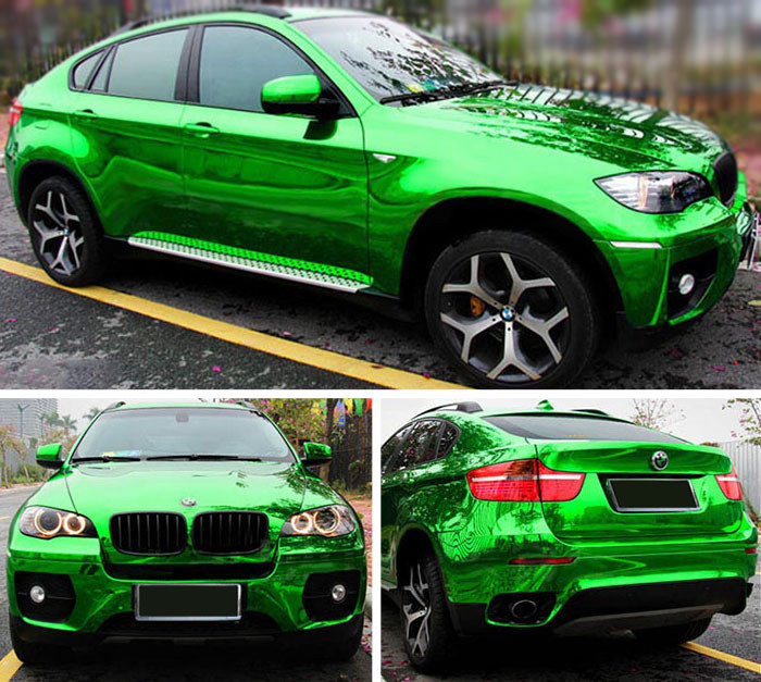 24″ x 60″ Green Chrome Mirror Vinyl Film Wrap Sticker Stretchable 2ft x 5ft