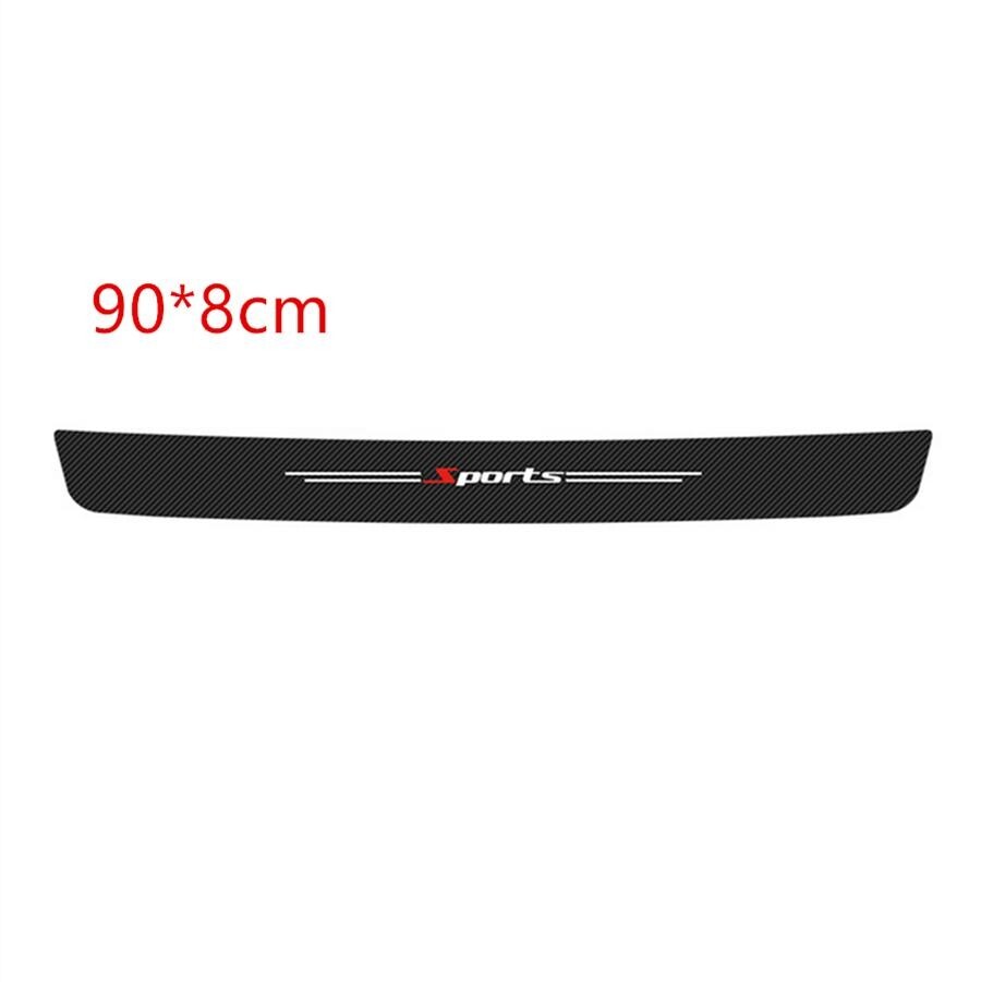 Car Rear Bumper Protector Strip Trunk Door Sill Cover Scratch Resistant Stickers