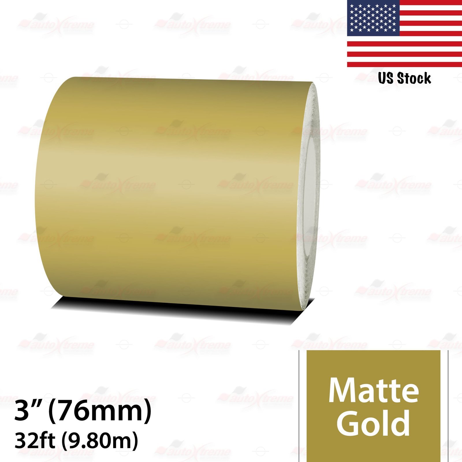 3″ Vinyl Pinstriping Pin Stripe Car Styling Tape Decal Sticker 76mm MATTE GOLD