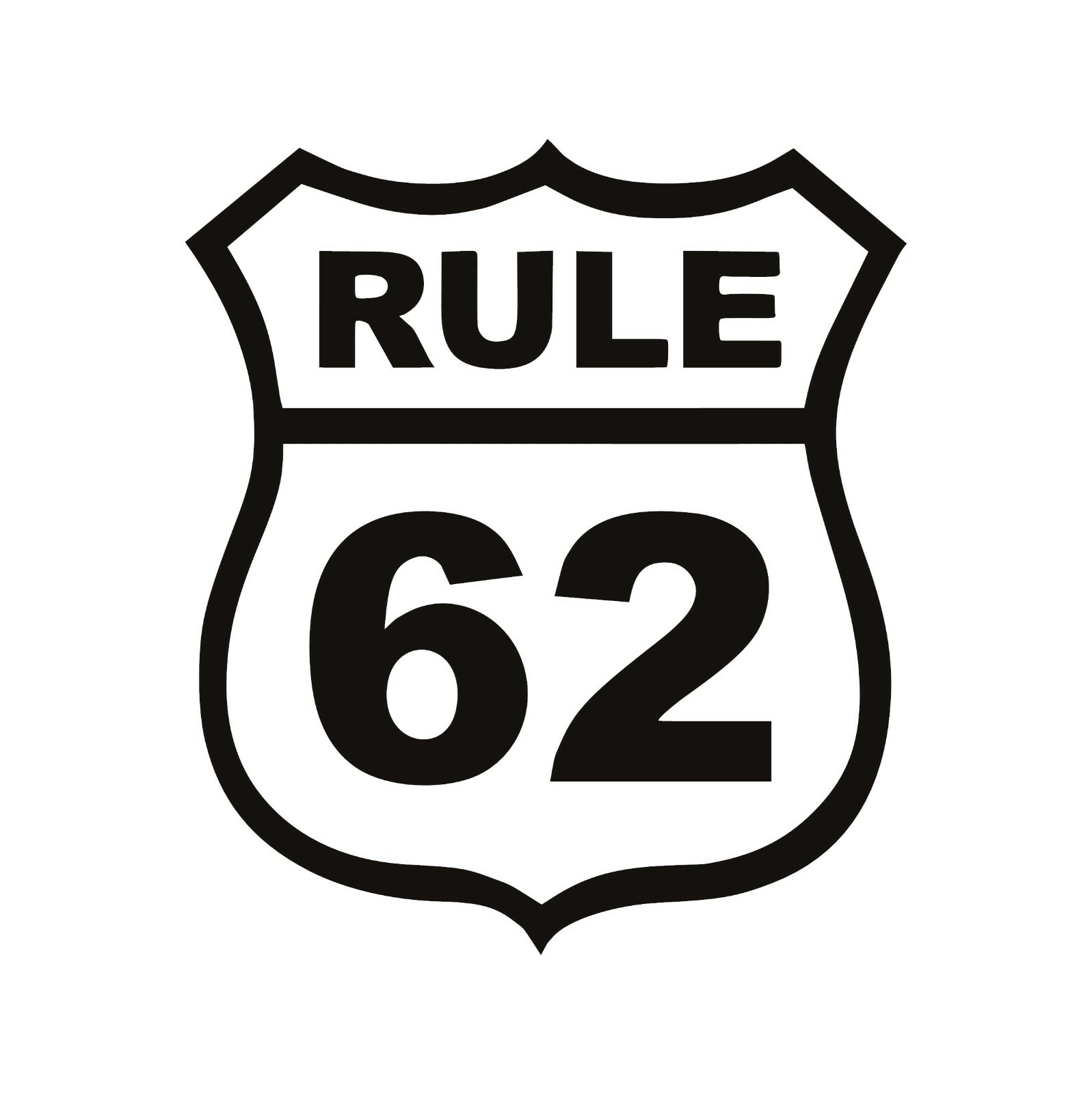 Alcoholics Anonymous AA Rule 62 Funny Car Window Decal US Seller