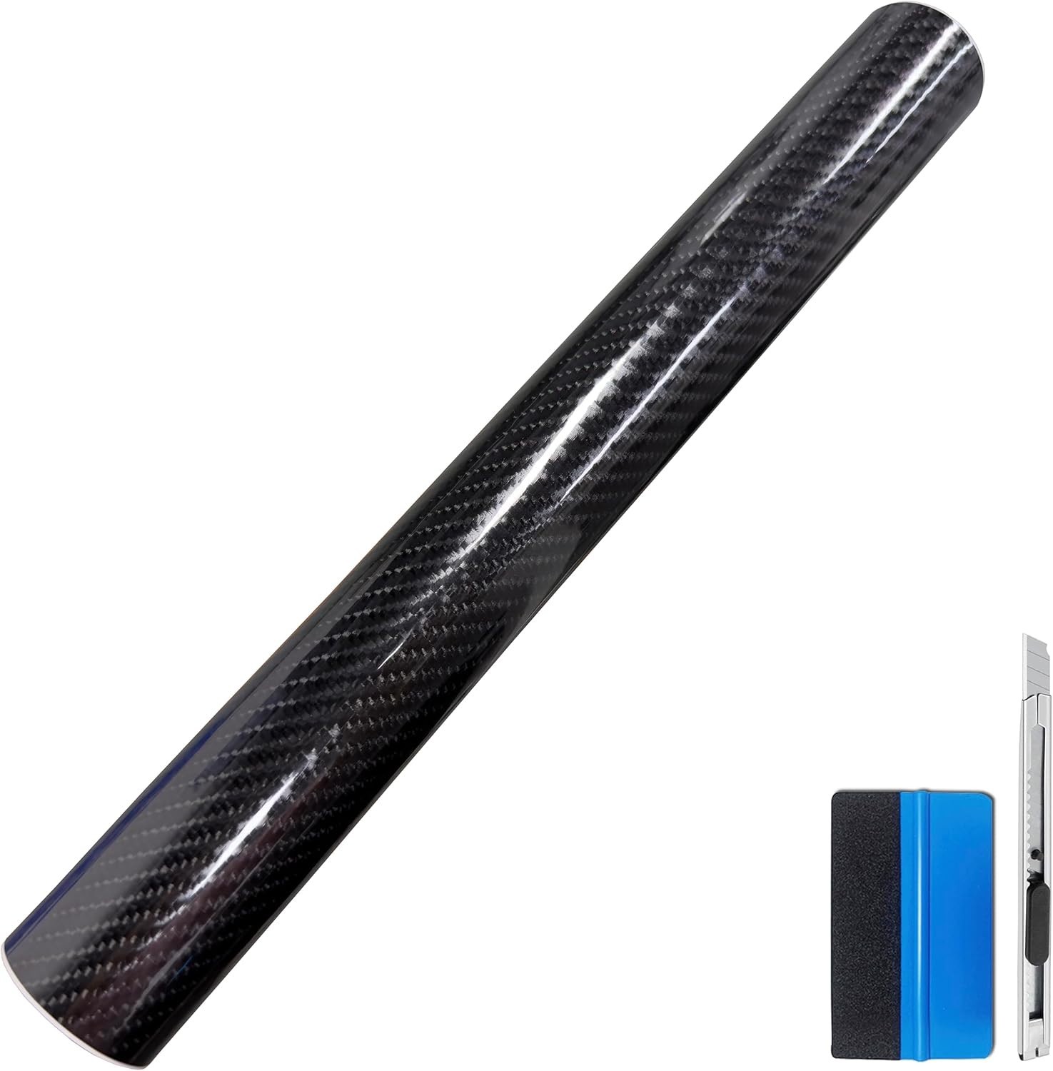 6D High Gloss Black Vinyl Wrap Roll – Bubble-Free Application for Perfect Finish