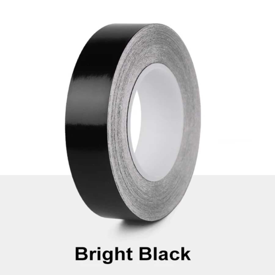 Car Window Trim Vinyl Film Door Waistline DIY Sticker Black Line 1 Roll 2cm*10m