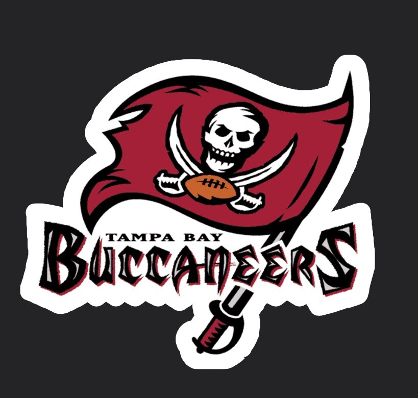 TAMPA BAY BUCCANEERS Logo Sticker Bat Stickers Car NFL Football Decal