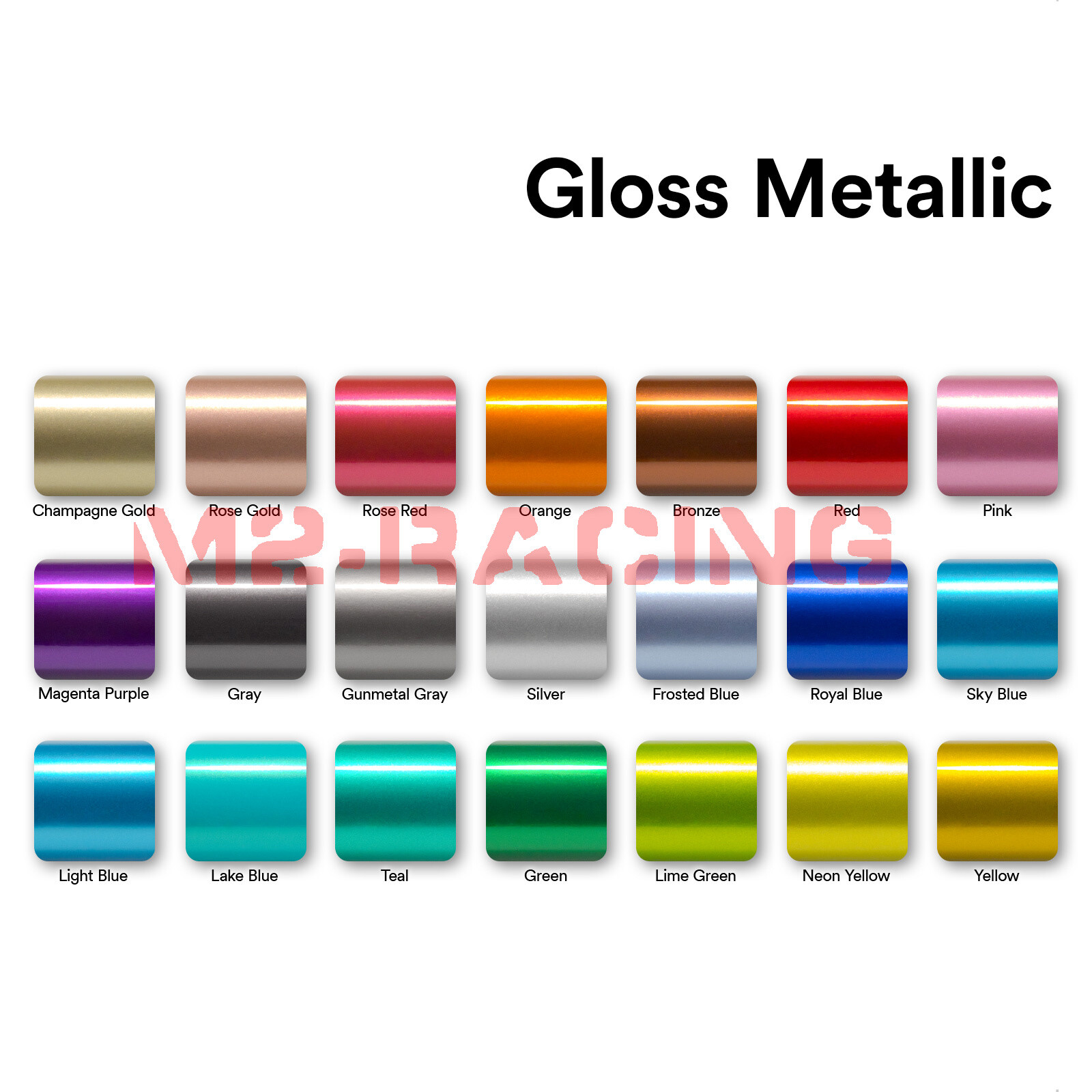 Premium Silver High Gloss Metallic Glossy Sticker Decal Vinyl Wrap Air Release