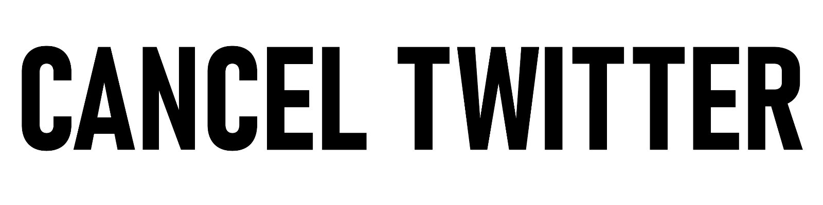 Cancel Twitter Bumper Sticker | Boycott Twitter Waterproof Sticker