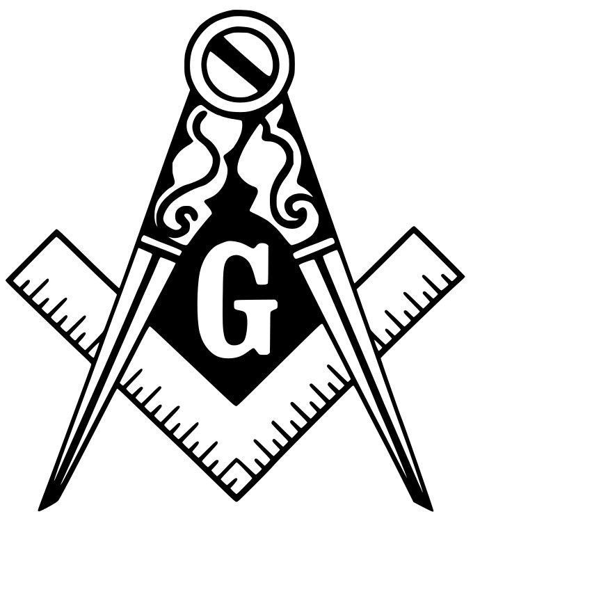 Freemasonry Vinyl Decal Sticker Car Window laptop Masonic Symbol USA Seller