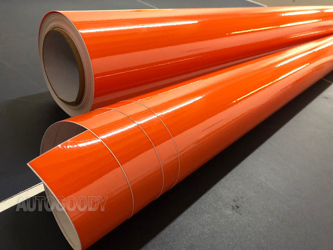 12″ x 60″ Super Gloss Orange Vinyl Film Wrap Sticker Air Bubble Free 1ft x 5ft