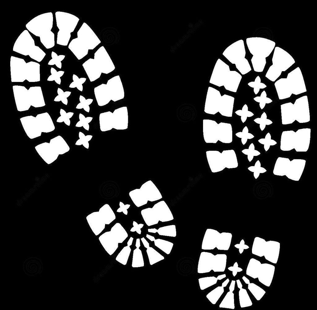 Military Combat Boot Prints Vinyl Car Truck Window Decal US Seller