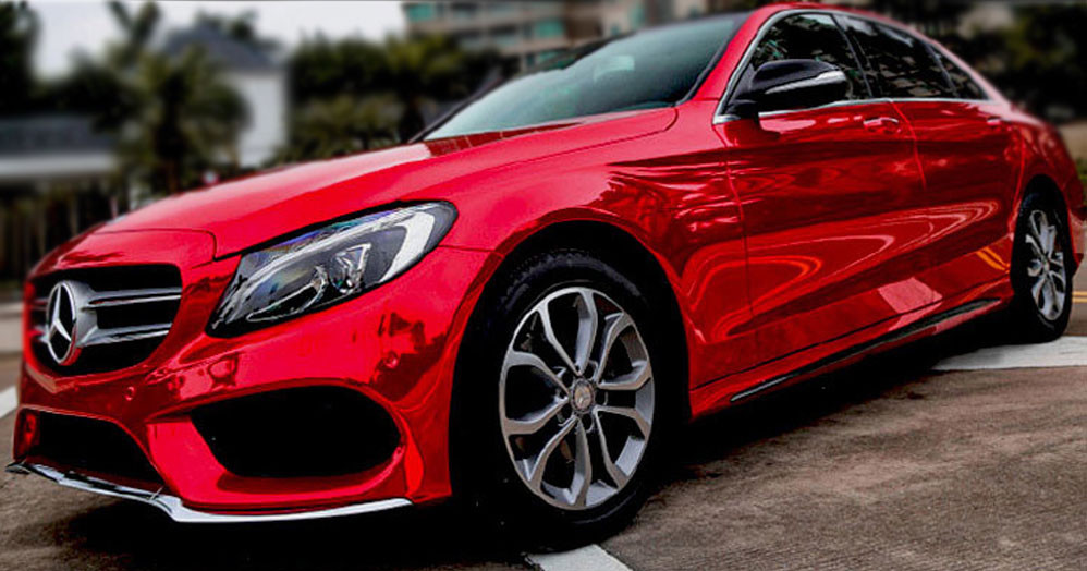 240″x60″ Red Chrome Mirror Vinyl Film Wrap Sticker Decal Stretchable 20ft x 5ft