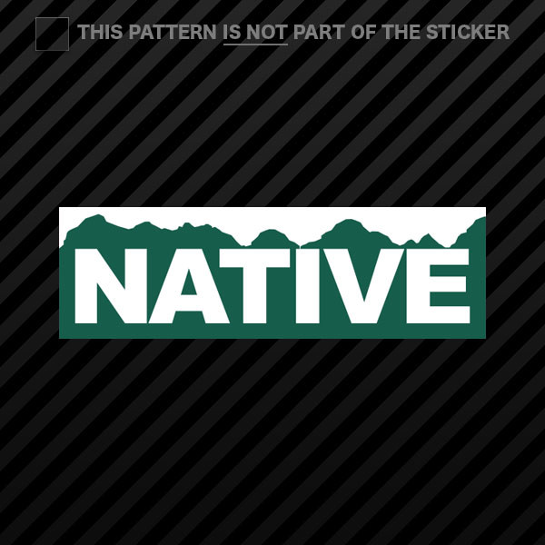 Colorado Native Sticker Self Adhesive Vinyl CO Denver Boulder Fort Collins