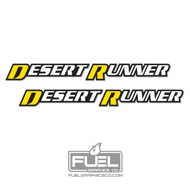 For Nissan Frontier Desert Runner Premium Vinyl Decals – Left/Right – 24.5″ wide