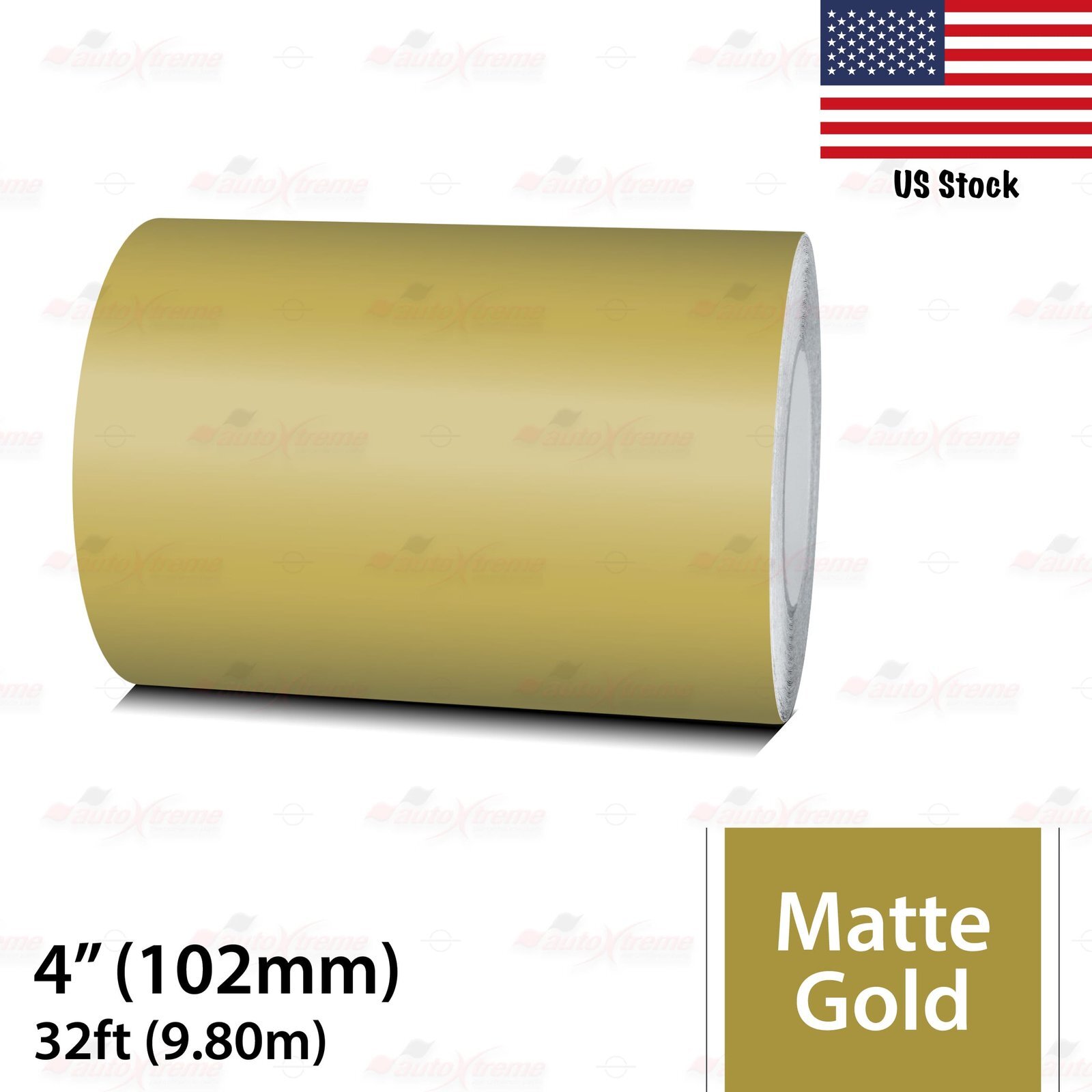 4″ Vinyl Pinstriping Pin Stripe Car Styling Tape Decal Sticker 102mm MATTE GOLD
