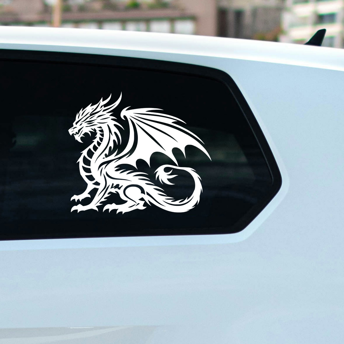 Dragon Fantasy Myth Dungeon Magic Tribal Vinyl Decal Sticker Left Right or Pair