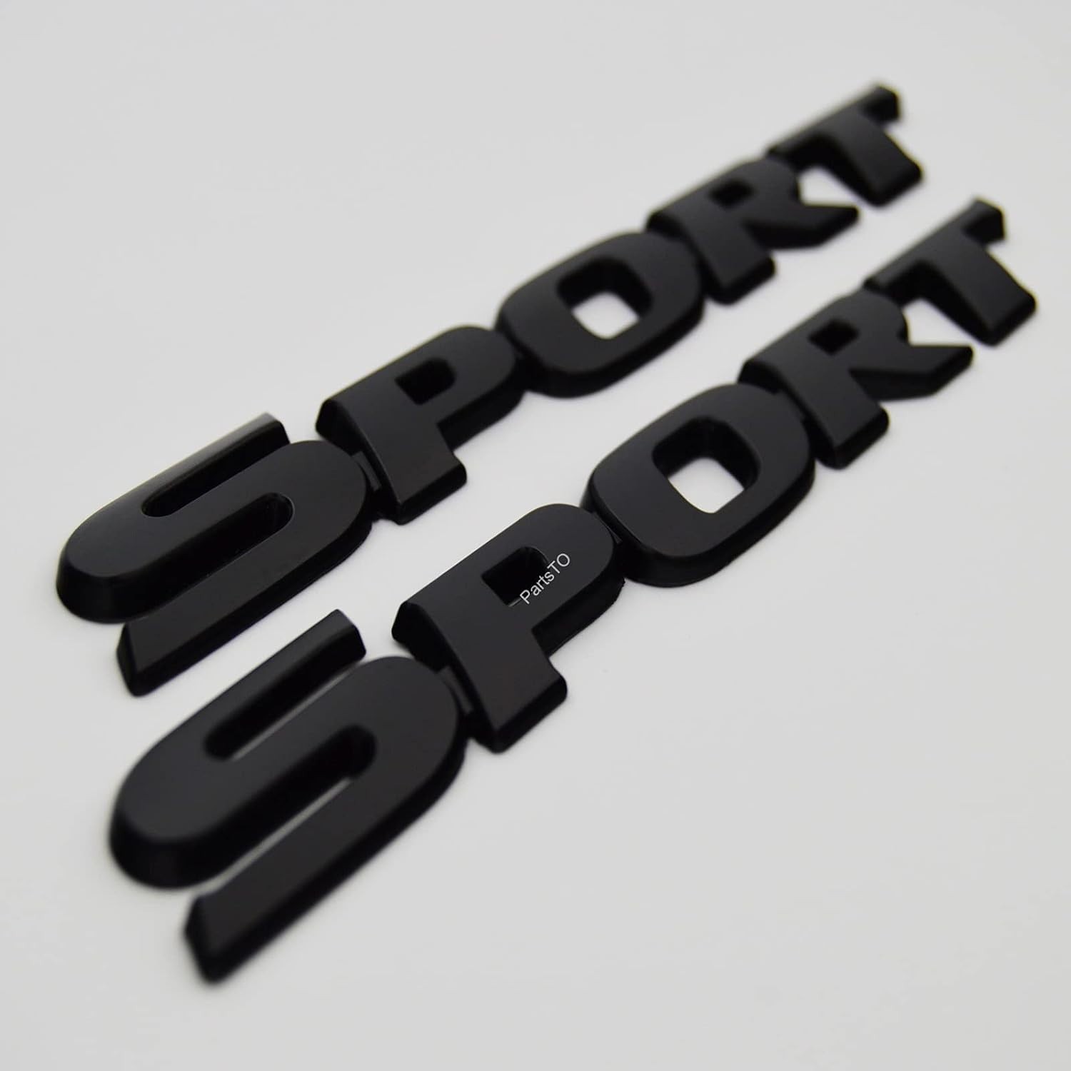 2x Matte Black Metal Performance Emblems for Universal Car Customization