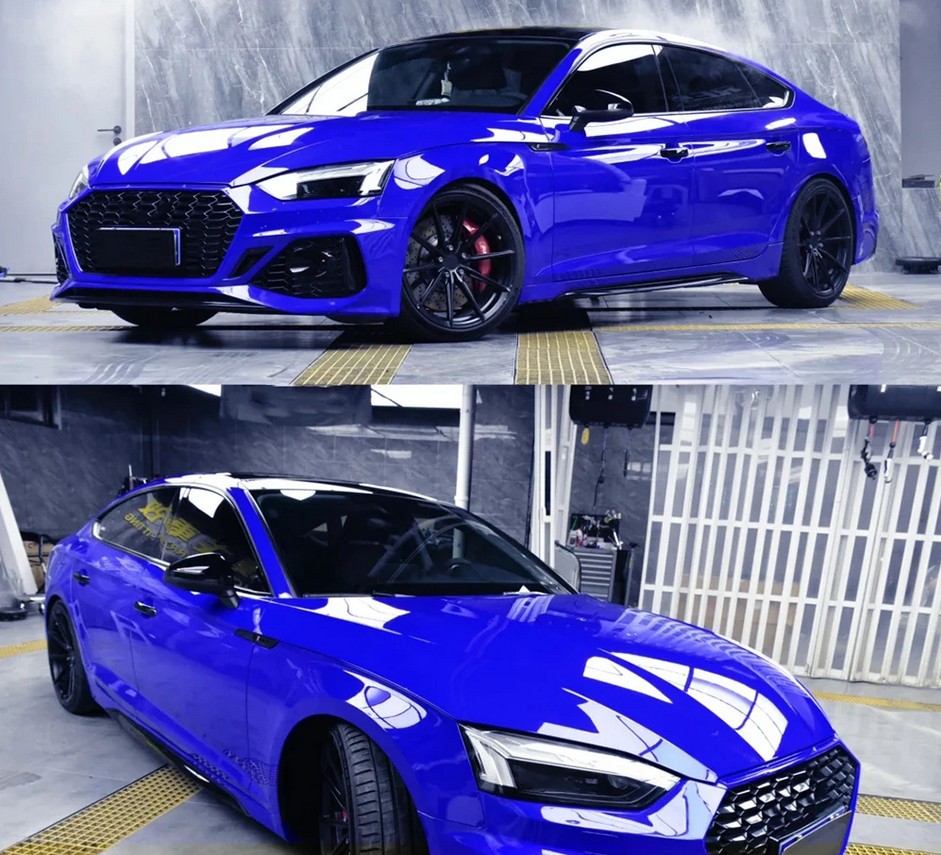 65FT x 5FT Premium Ultra Gloss Glossy Vinyl For Car Wrap Film Sticker Deep Blue