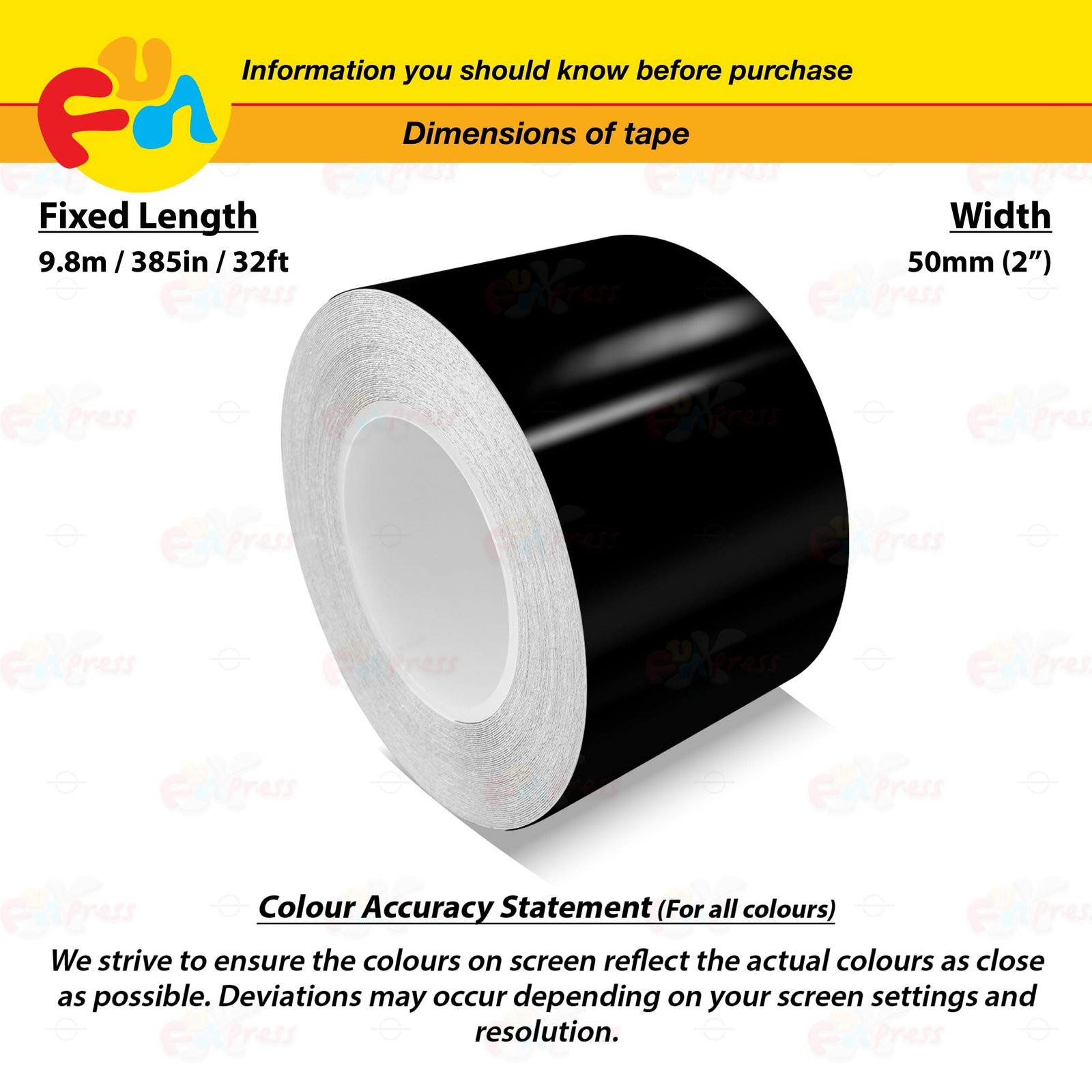 GLOSS BLACK 2″ PIN STRIPE Car Model Motorcycle Decal TAPE Vinyl Sticker 50mm