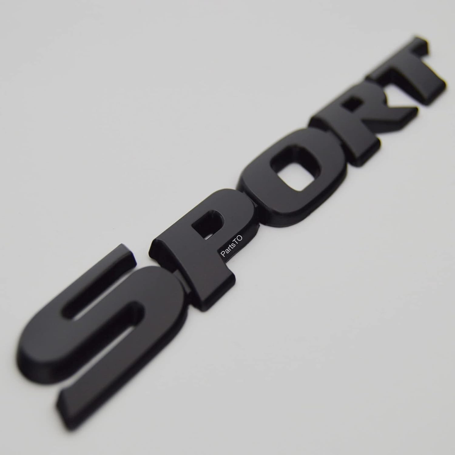 2x Matte Black Metal Performance Emblems for Universal Car Customization