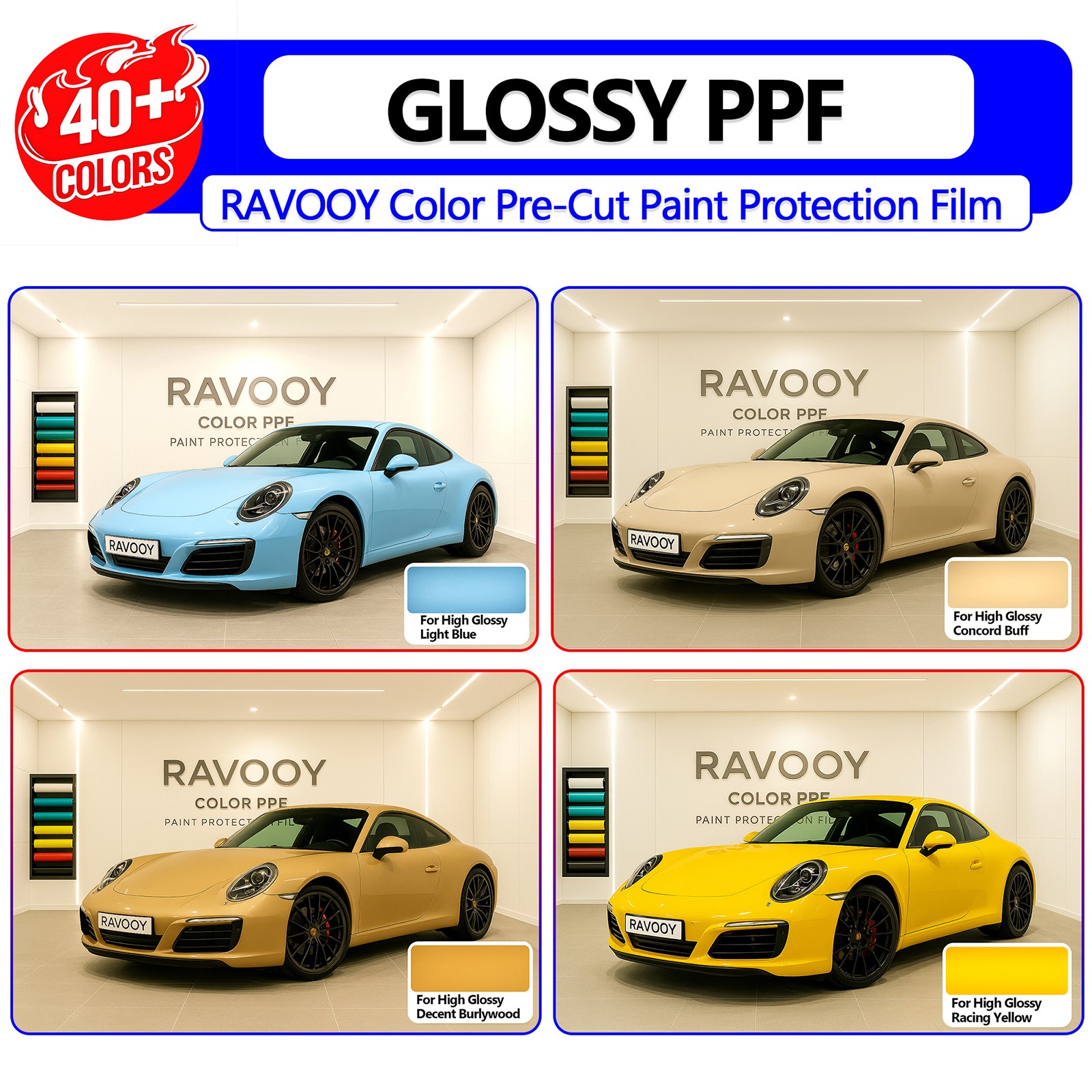 Color Precut PPF Paint Protection Film For BMW 3 Series SE Hybrid 2015-2018