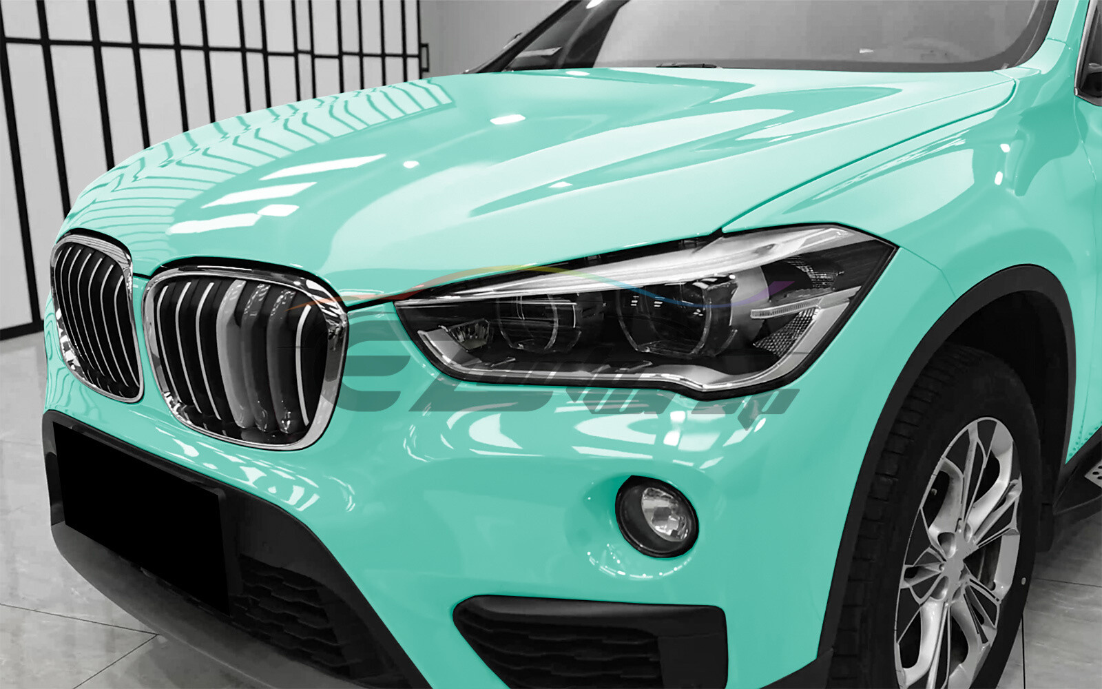 Gloss Glossy Teal Car Vinyl Wrap Sticker Decal Film Air Release Bubble Free