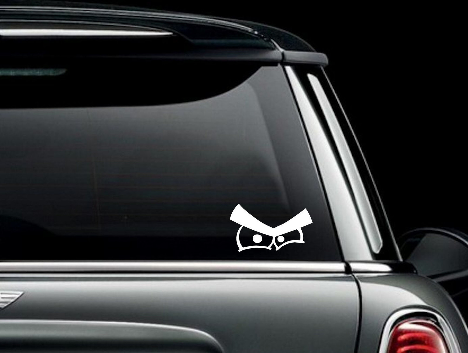 Angry Cartoon Eyes # 4 Die Cut Vinyl Car Window Decal Bumper Sticker US Seller