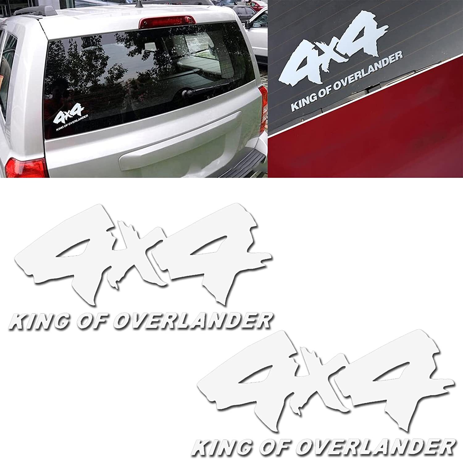4×4 KING OF OVERLAND Off Road Decal Car Rear Side Trunk Vinyl Sticker Universal